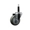 Service Caster 3.5'' SS Gray Poly Wheel Swivel 3/4'' Expanding Stem Caster SCC-SSEX20S3514-PPUB-34 - alternate 1